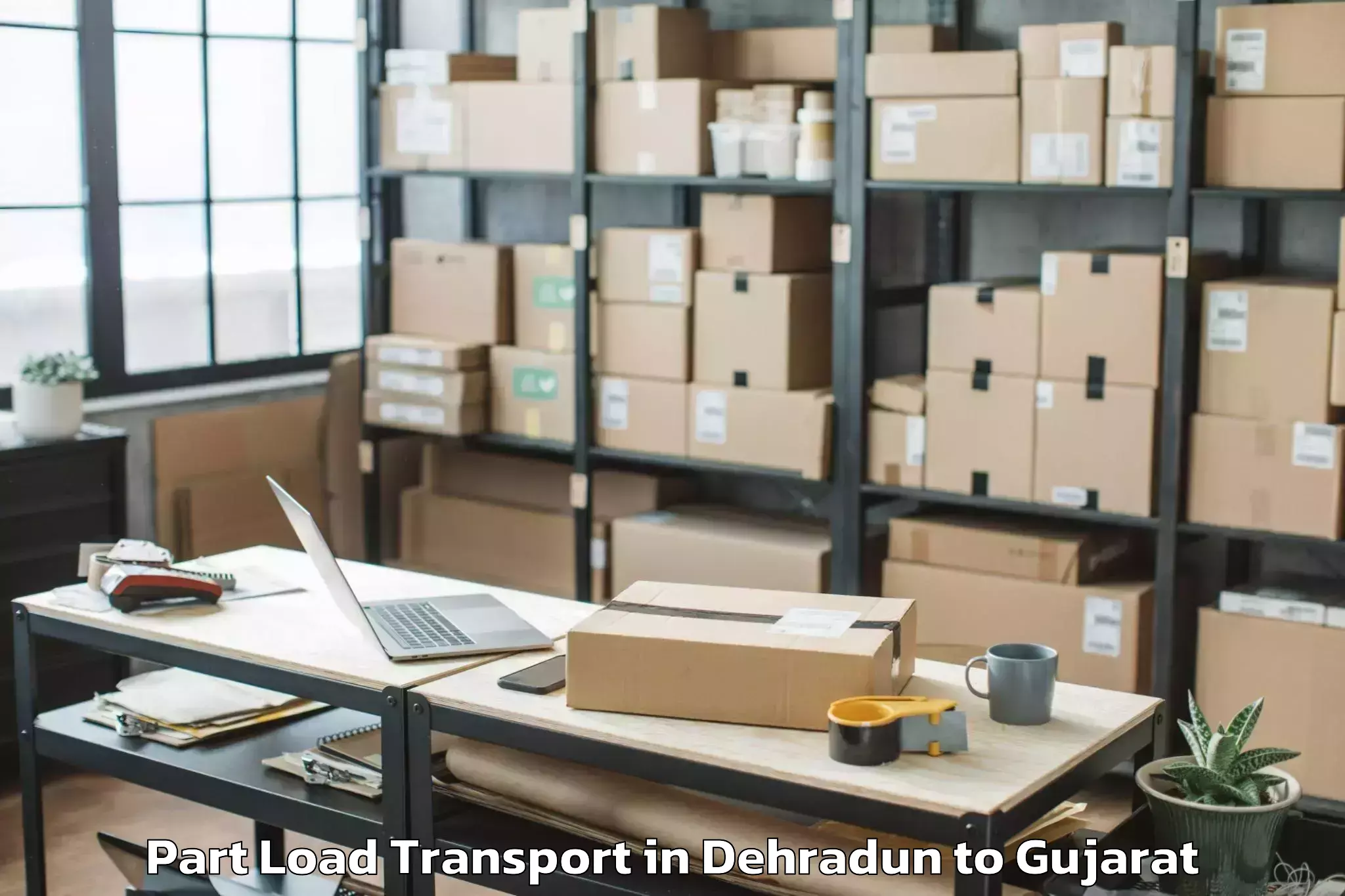 Top Dehradun to Abhilashi University Anand Part Load Transport Available